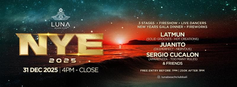 LUNA BEACH CLUB NYE 2025