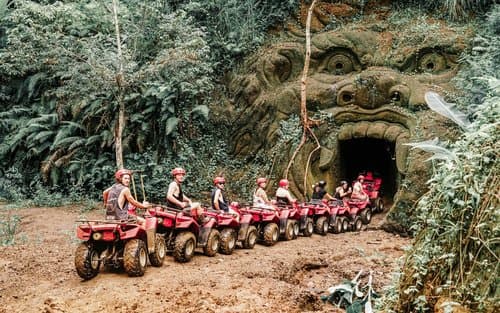 Bali ATV Ride in Ubud through Tunnel