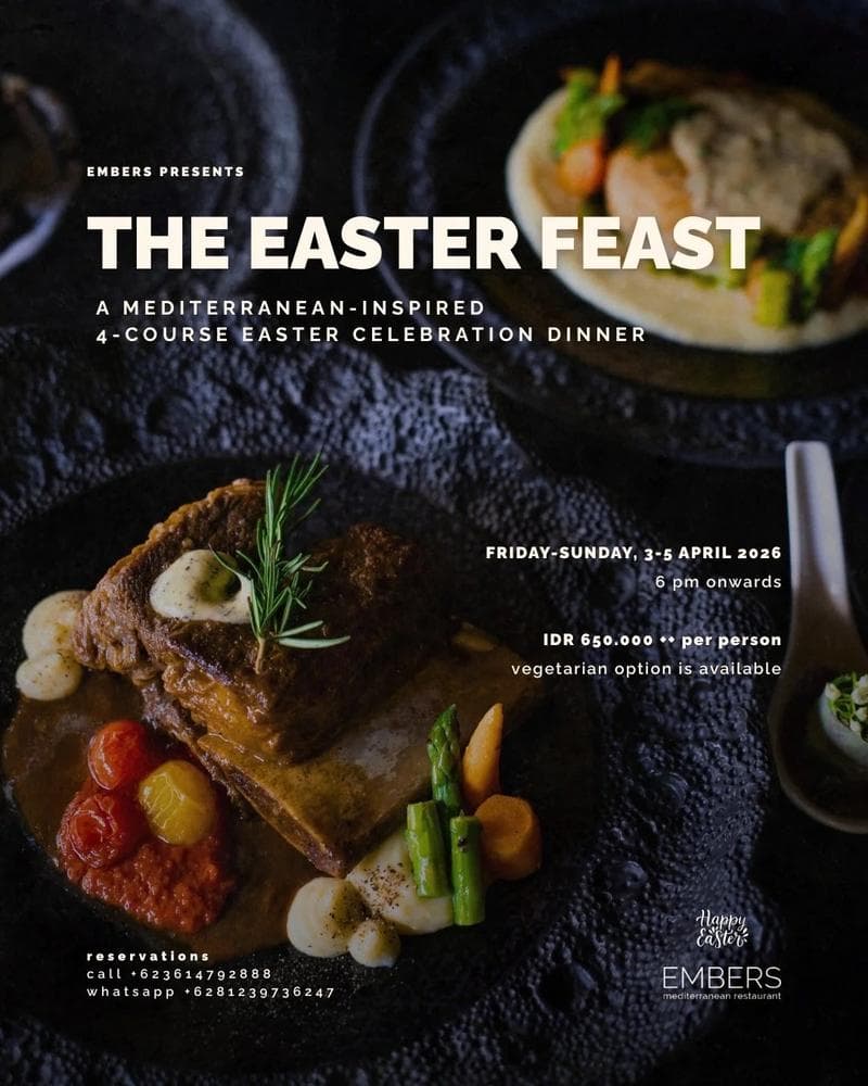 The Mediterranean Easter Feast at Embers Restaurant