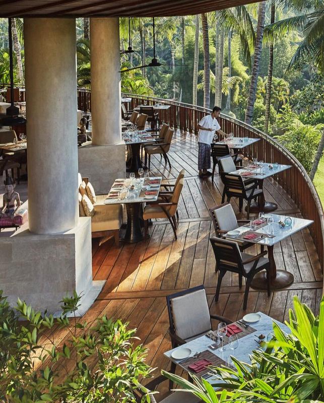 Ayung Terrace Restaurant at Four Seasons Resort Bali at Sayan - Photo by @fsbali