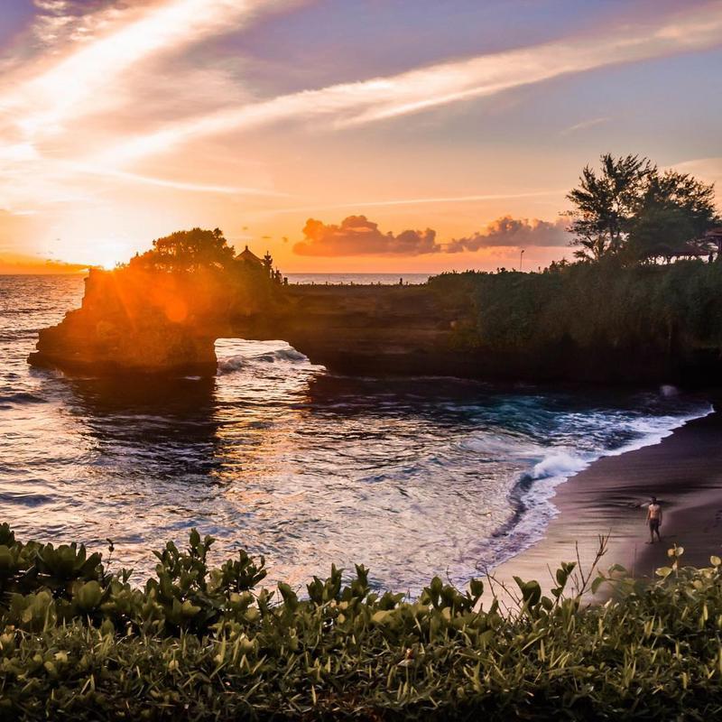 Sun Downing At Tanah Lot Temple - Photo by @acecoolture