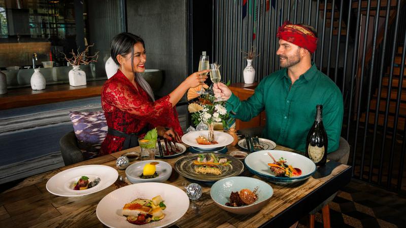 Two Gourmet Journeys Await: NYE at Hotel Indigo Bali Seminyak Beach - Photo by @hotelindigobali