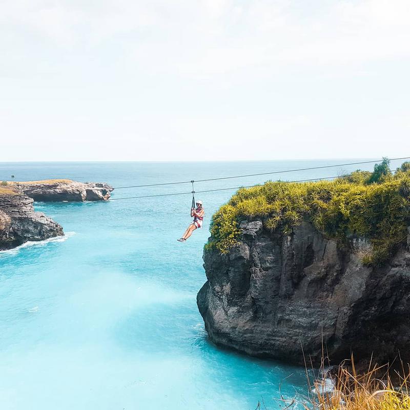 Get An Adrenaline Rush At Abyss Zipline In Ceningan - Photo by @sunnies_and_sandals